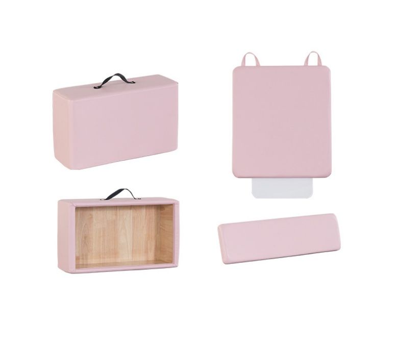 Оборудование для пилатеса из белого окрашенного дуба розового цвета