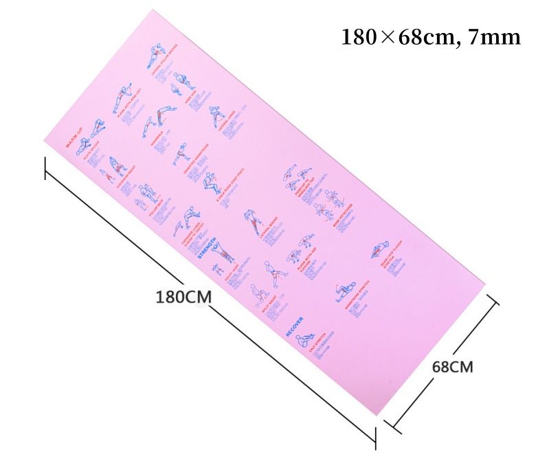 Нескользящий профессиональный спортивный тренировочный коврик из ПВХ для мужчин и женщин