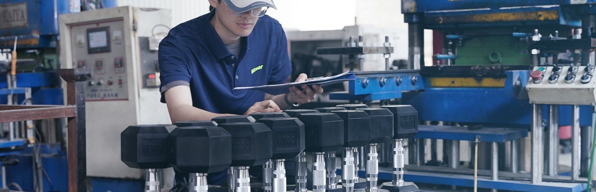 Гантель с резиновым покрытием