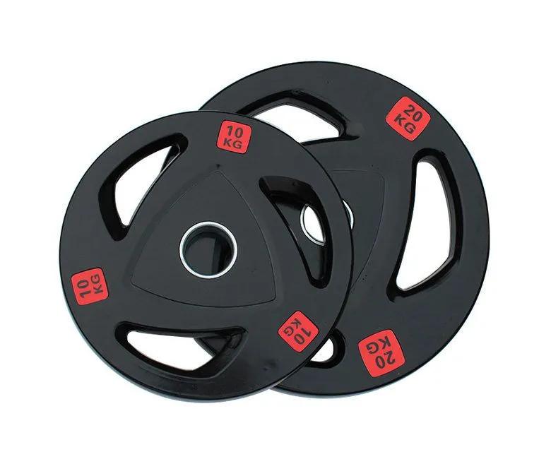 Округлая утяжеляющая пластина для штанги с 3 отверстиями для захвата