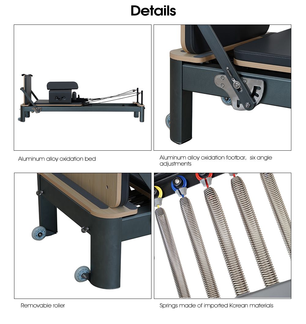 Анодированный Пилатес-реформатор 4.0 из бронзы серого цвета Анодированный Пилатес-реформатор 4.0 из бронзы серого цвета